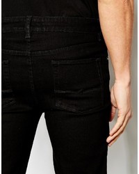 schwarze enge Jeans von Asos