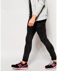 schwarze enge Jeans von Asos