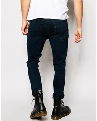 schwarze enge Jeans von Asos