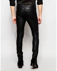 schwarze enge Jeans von Asos