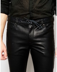 schwarze enge Jeans von Asos