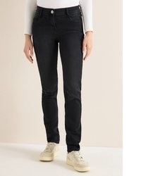schwarze enge Jeans von Cecil