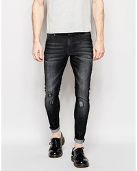 schwarze enge Jeans von Cheap Monday
