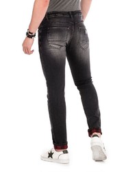 schwarze enge Jeans von Cipo & Baxx