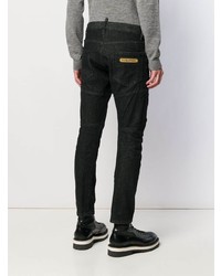 schwarze enge Jeans von DSQUARED2