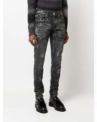 schwarze enge Jeans von purple brand