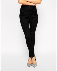 schwarze enge Jeans von Asos