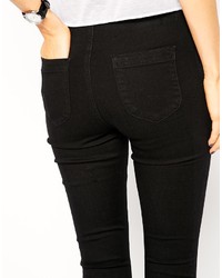 schwarze enge Jeans von Asos