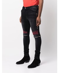 schwarze enge Jeans von Amiri