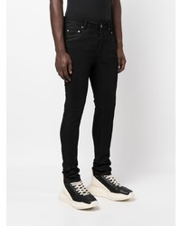 schwarze enge Jeans von Rick Owens DRKSHDW