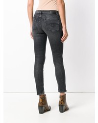 schwarze enge Jeans von R13