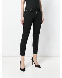 schwarze enge Jeans von Dsquared2