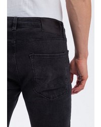 schwarze enge Jeans von Cross Jeans