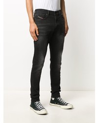 schwarze enge Jeans von Diesel