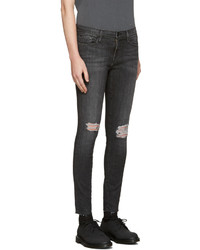 schwarze enge Jeans von Frame
