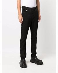 schwarze enge Jeans von Rick Owens