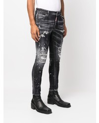 schwarze enge Jeans von DSQUARED2