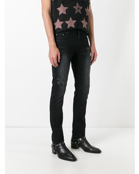 schwarze enge Jeans von Saint Laurent