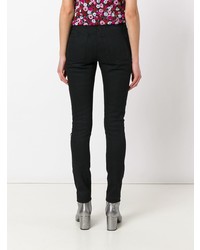 schwarze enge Jeans von Saint Laurent