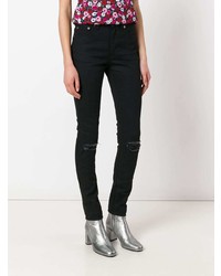 schwarze enge Jeans von Saint Laurent