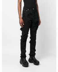 schwarze enge Jeans von Rick Owens DRKSHDW