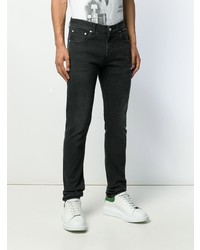 schwarze enge Jeans von Alexander McQueen