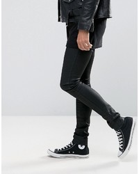 schwarze enge Jeans von Asos