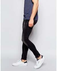 schwarze enge Jeans von Asos