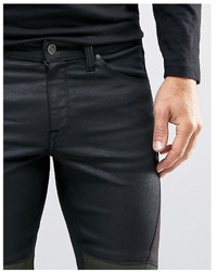 schwarze enge Jeans von Asos