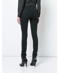 schwarze enge Jeans von Saint Laurent