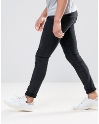 schwarze enge Jeans von Weekday