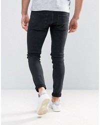 schwarze enge Jeans von Weekday