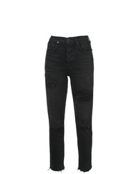 schwarze enge Jeans von Grlfrnd