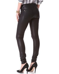 schwarze enge Jeans von 7 For All Mankind