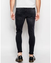 schwarze enge Jeans von J. Lindeberg