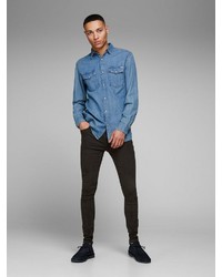 schwarze enge Jeans von Jack & Jones