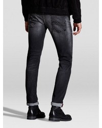 schwarze enge Jeans von Jack & Jones