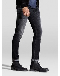 schwarze enge Jeans von Jack & Jones