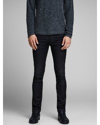 schwarze enge Jeans von Jack & Jones