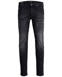 schwarze enge Jeans von Jack & Jones