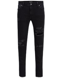 schwarze enge Jeans von Jack & Jones