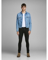 schwarze enge Jeans von Jack & Jones