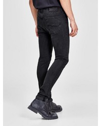 schwarze enge Jeans von Jack & Jones