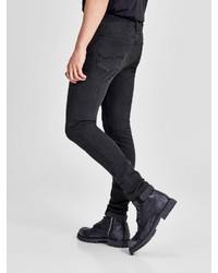 schwarze enge Jeans von Jack & Jones