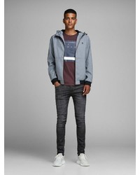 schwarze enge Jeans von Jack & Jones