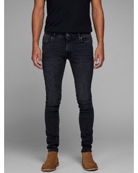 schwarze enge Jeans von Jack & Jones