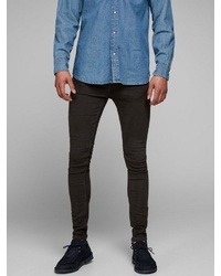 schwarze enge Jeans von Jack & Jones