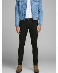 schwarze enge Jeans von Jack & Jones