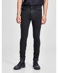 schwarze enge Jeans von Jack & Jones