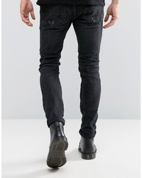 schwarze enge Jeans von AllSaints